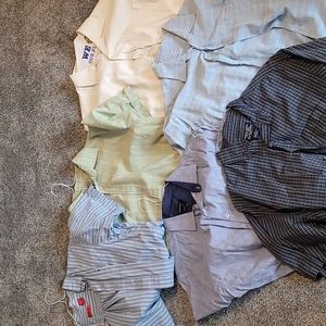 Bundle of 6  short sleeve button down shirts